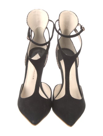 Sophia Webster Suede T-Strap Pumps