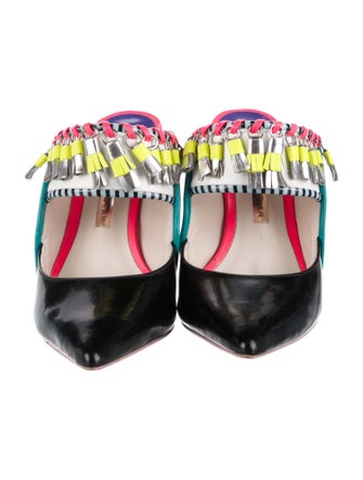 Sophia Webster Leather Patterned Mules