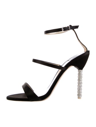 Sophia Webster Satin Crystal Embellishments Sandals