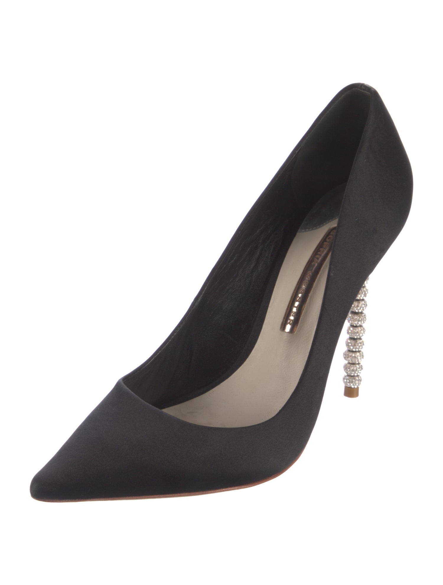 Sophia Webster Satin Crystal Embellishments Pumps