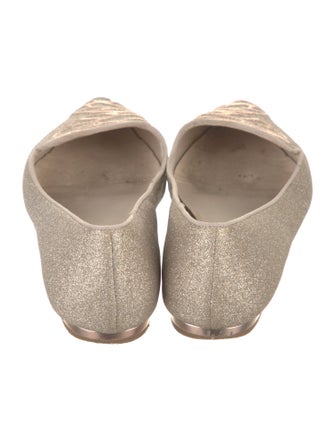 Sophia Webster Glitter Embroidered Accent Flats