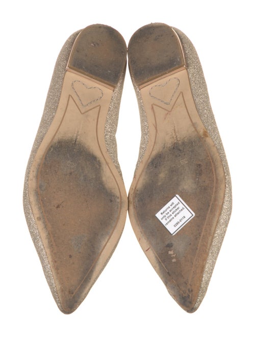 Sophia Webster Glitter Embroidered Accent Flats