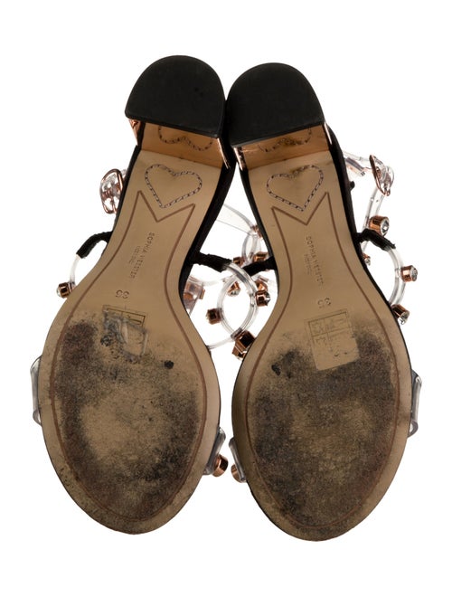 Sophia Webster PVC Crystal Embellishments T-Strap Sandals