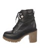 Sophia Webster Leather Crystal Embellishments Combat Boots