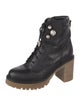 Sophia Webster Leather Crystal Embellishments Combat Boots