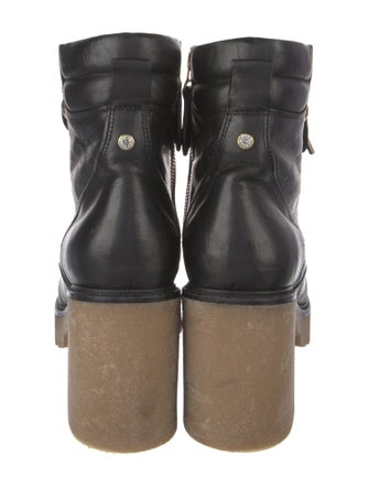Sophia Webster Leather Crystal Embellishments Combat Boots