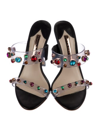 Sophia Webster PVC Crystal Embellishments Slides