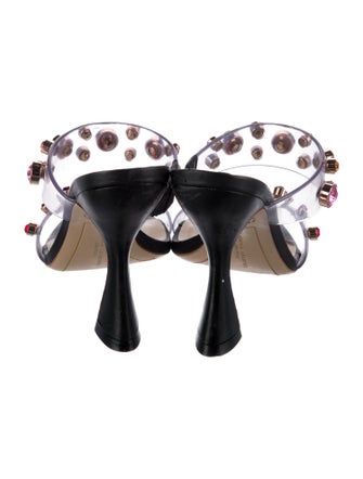 Sophia Webster PVC Crystal Embellishments Slides