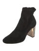 Sophia Webster Suede Crystal Embellishments Sock Boots