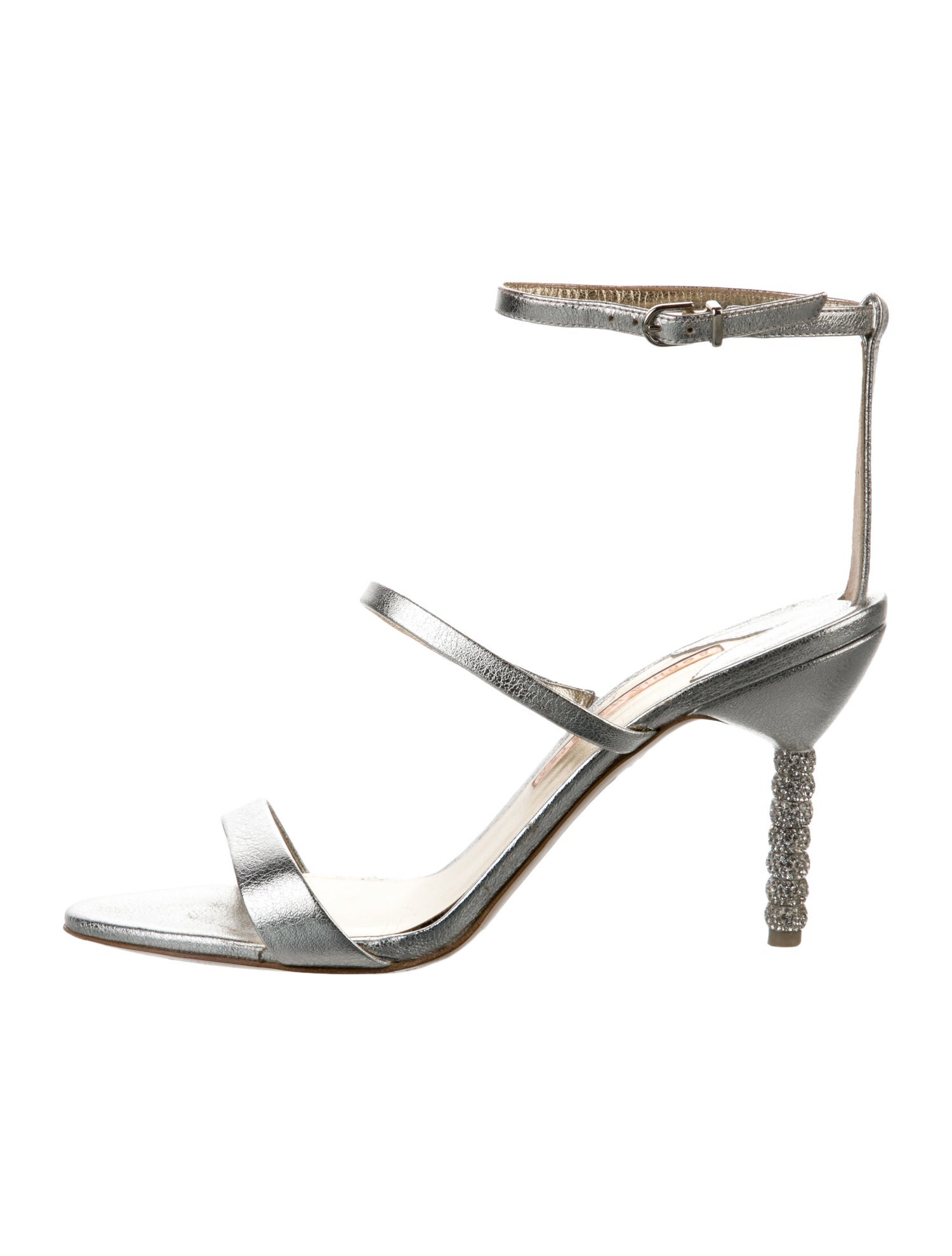 Sophia Webster Leather Crystal Embellishments Sandals
