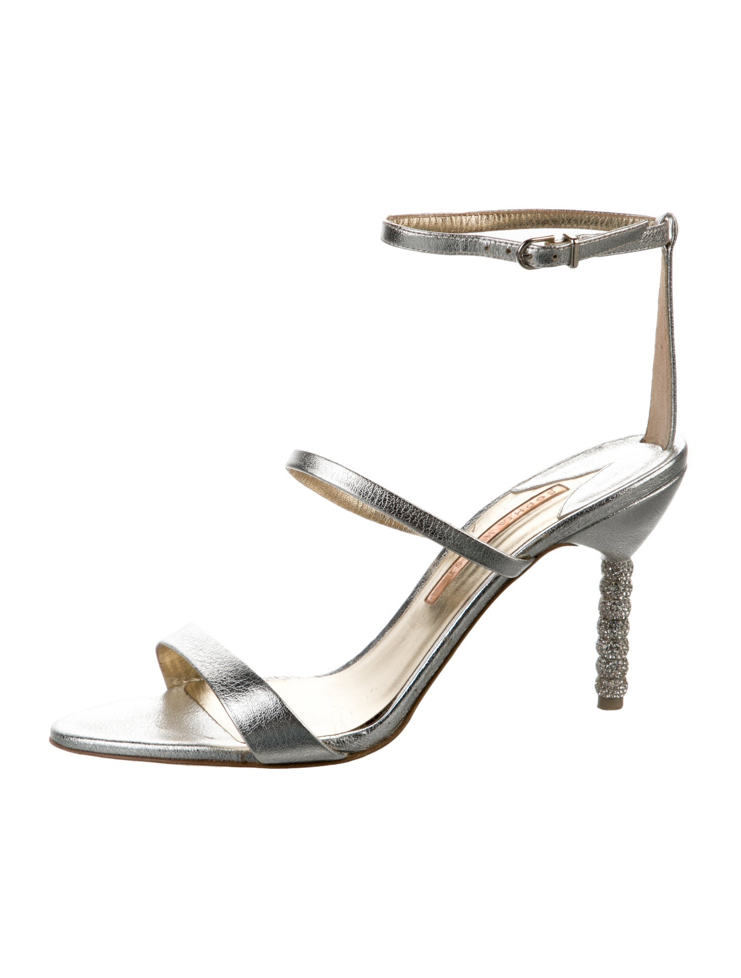 Sophia Webster Leather Crystal Embellishments Sandals