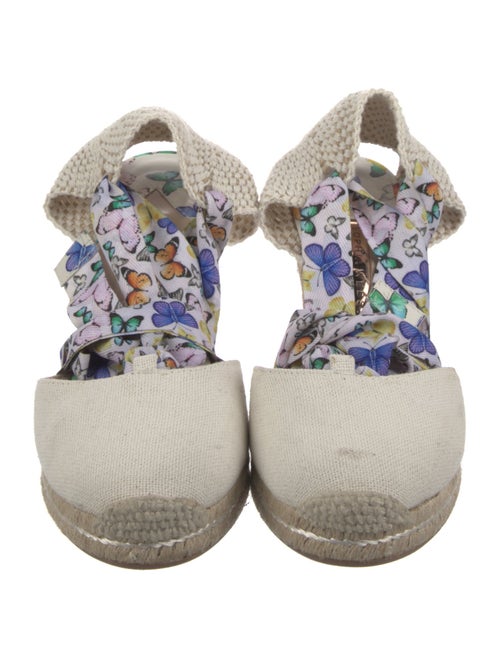 Sophia Webster Canvas Printed Slingback Pumps