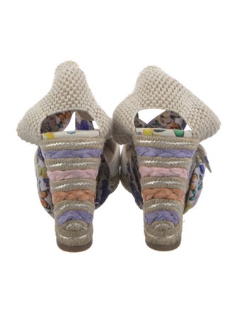 Sophia Webster Canvas Printed Slingback Pumps