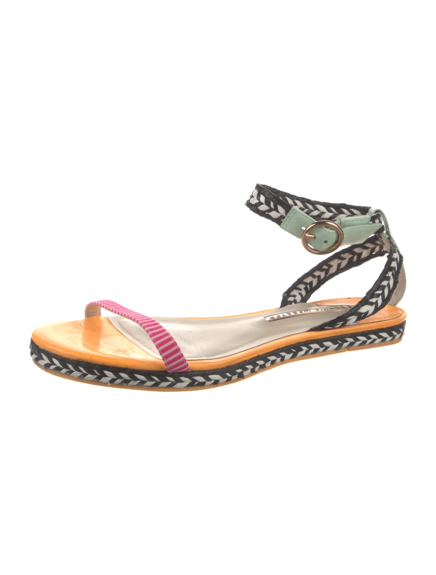 Sophia Webster Leather Printed Sandals