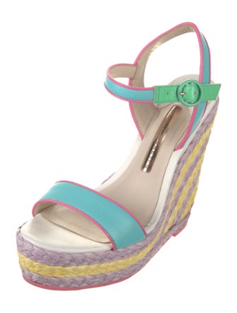 Sophia Webster Leather Printed Espadrilles