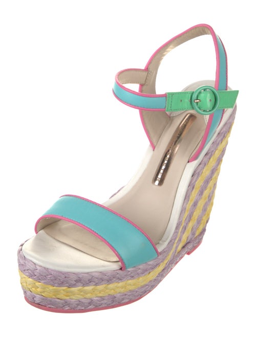 Sophia Webster Leather Printed Espadrilles
