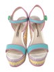 Sophia Webster Leather Printed Espadrilles