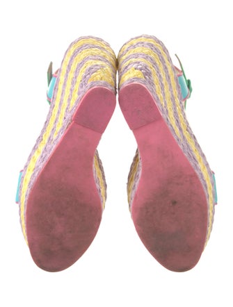 Sophia Webster Leather Printed Espadrilles