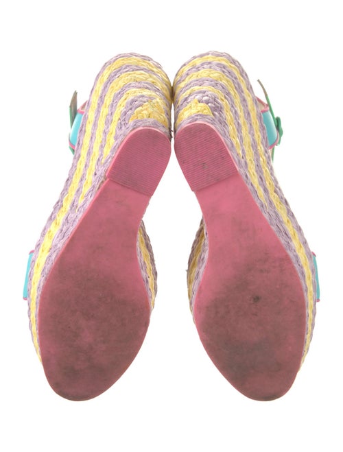 Sophia Webster Leather Printed Espadrilles