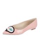 Sophia Webster Patent Leather Graphic Print Ballet Flats