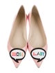 Sophia Webster Patent Leather Graphic Print Ballet Flats