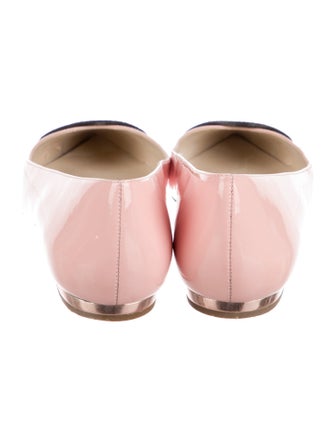 Sophia Webster Patent Leather Graphic Print Ballet Flats