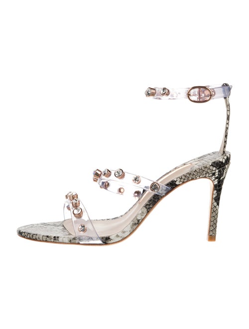 Sophia Webster Embossed Leather Animal Print Sandals