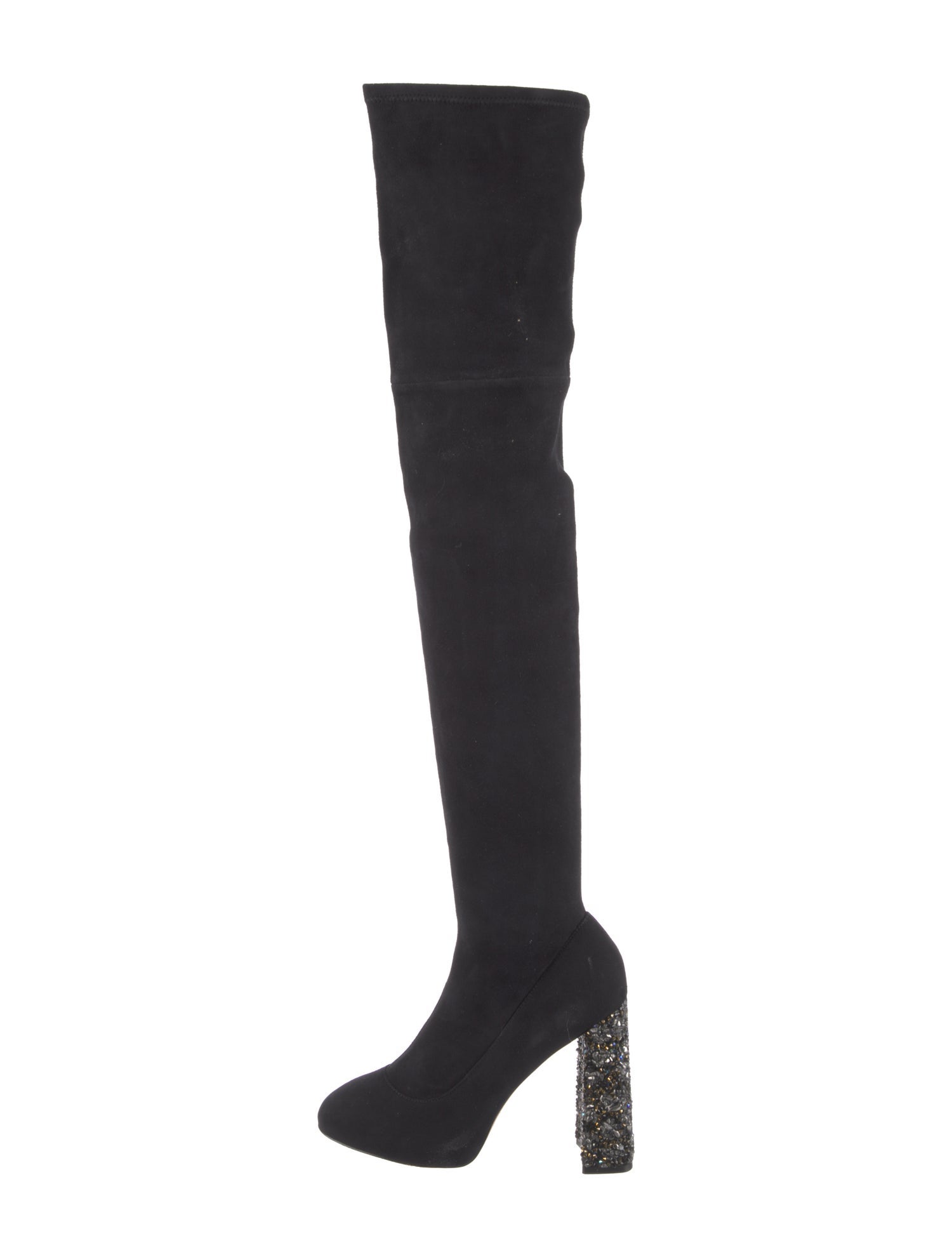 Sophia Webster Suede Crystal Embellishments Sock Boots