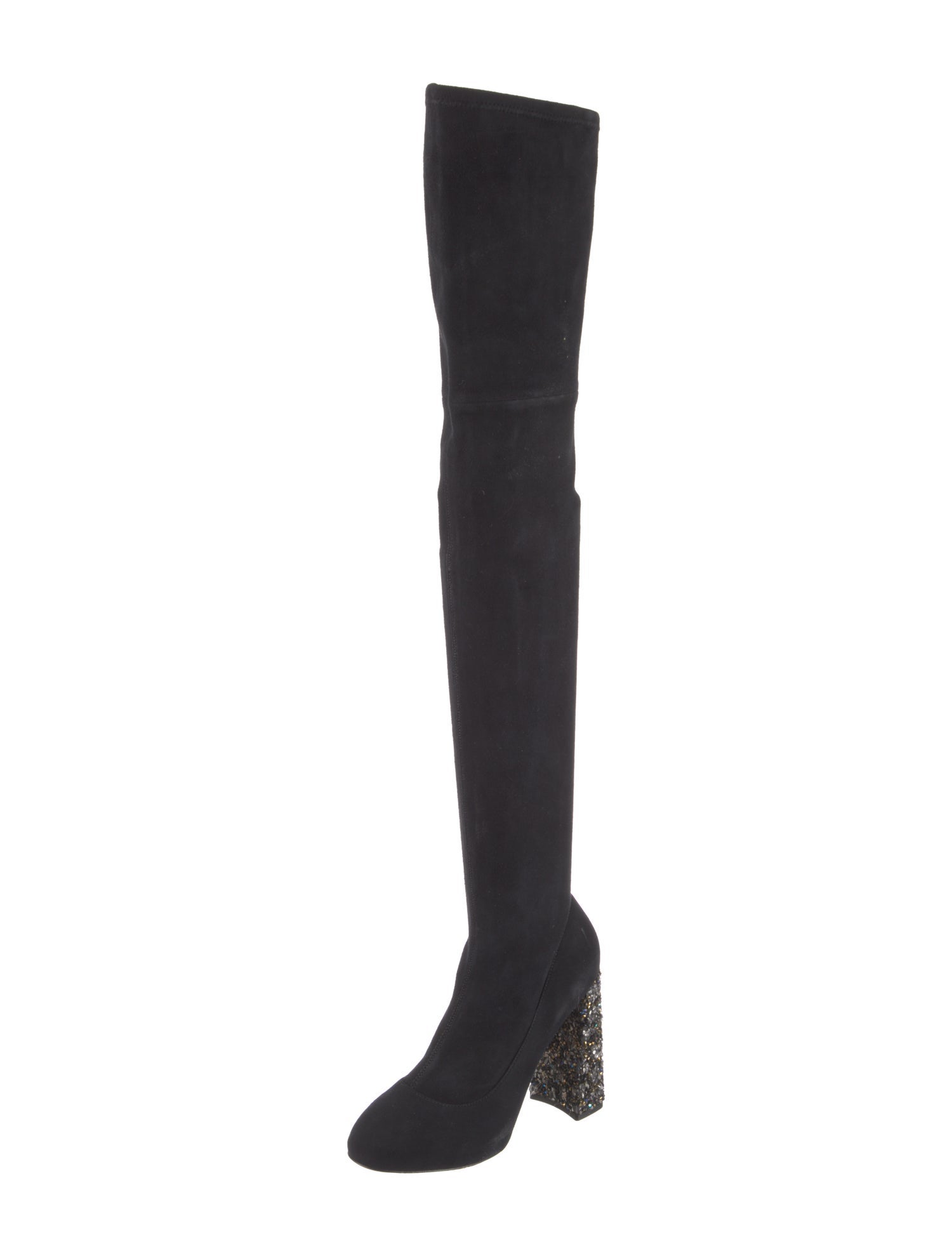 Sophia Webster Suede Crystal Embellishments Sock Boots