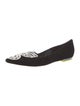 Sophia Webster Suede Embroidered Accent Ballet Flats