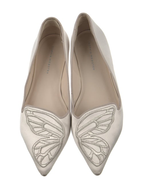 Sophia Webster Leather Embroidered Accent Ballet Flats