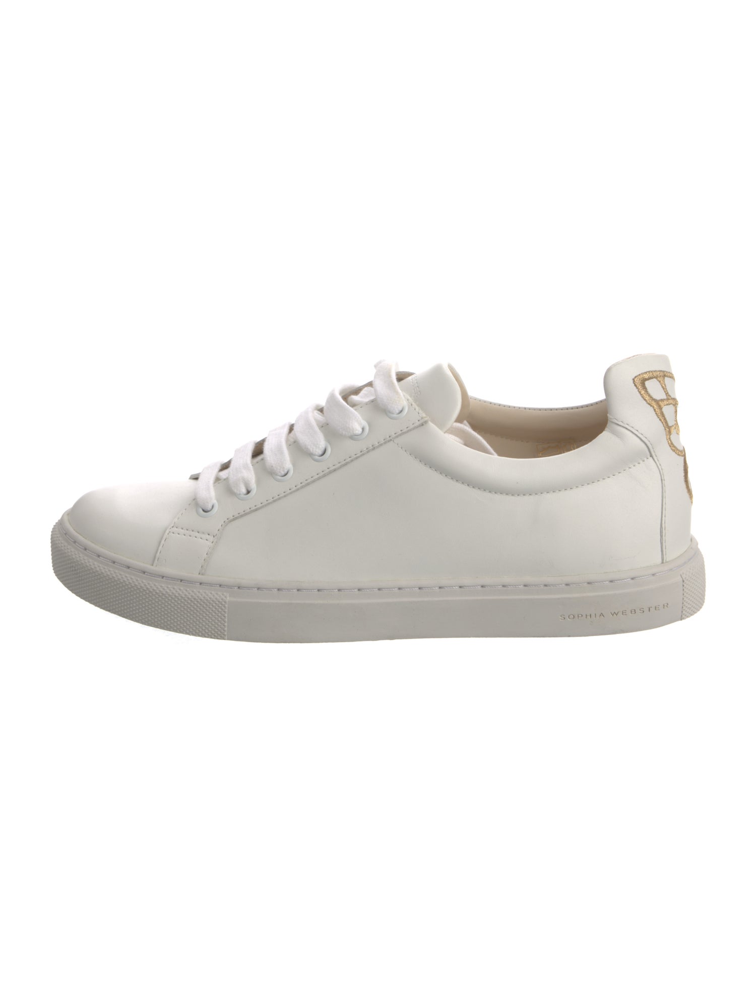 Sophia Webster Leather Embroidered Accent Sneakers