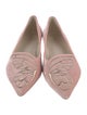 Sophia Webster Velvet Embroidered Accent Flats