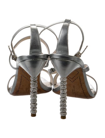 Sophia Webster Leather Crystal Embellishments Sandals