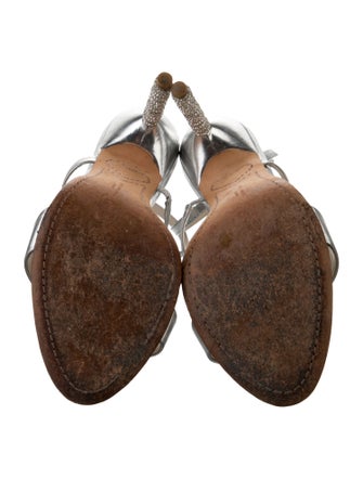 Sophia Webster Leather Crystal Embellishments Sandals