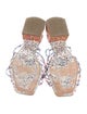 Sophia Webster Leather Floral Print Sandals