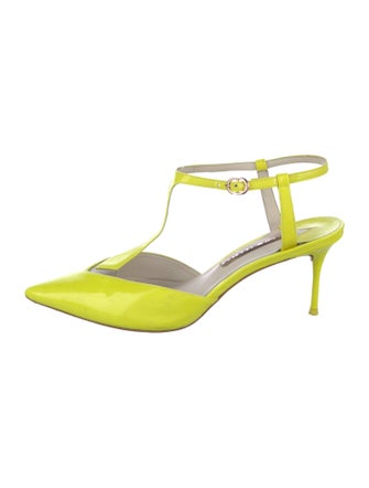 Sophia Webster Patent Leather T-Strap Pumps