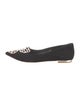 Sophia Webster Suede Embroidered Accent Ballet Flats