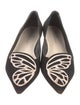Sophia Webster Suede Embroidered Accent Ballet Flats