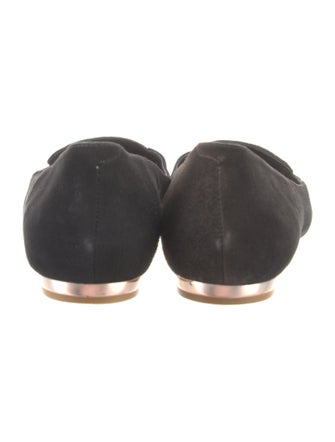 Sophia Webster Suede Embroidered Accent Ballet Flats