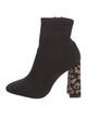 Sophia Webster Suede Crystal Embellishments Sock Boots