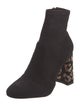 Sophia Webster Suede Crystal Embellishments Sock Boots