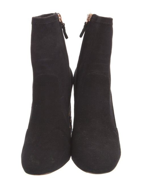 Sophia Webster Suede Crystal Embellishments Sock Boots