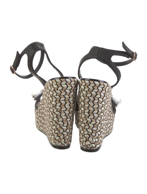 Sophia Webster Patent Leather Graphic Print Espadrilles