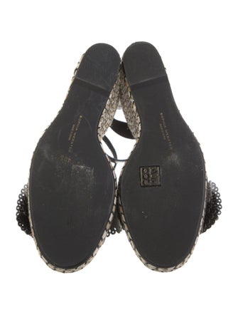 Sophia Webster Patent Leather Graphic Print Espadrilles