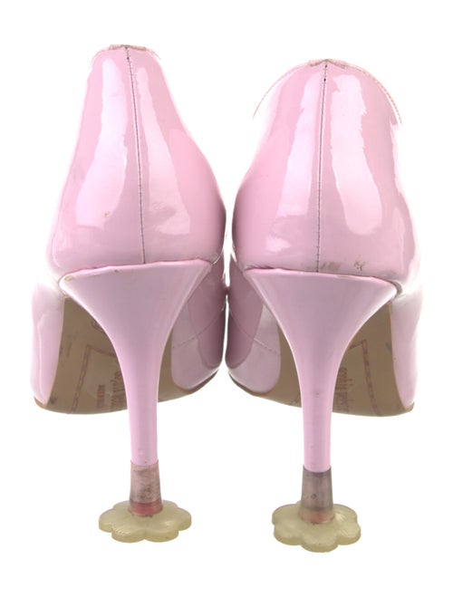 Sophia Webster Patent Leather Embroidered Accent Pumps