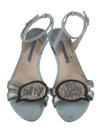 Sophia Webster Patent Leather Slingback Sandals