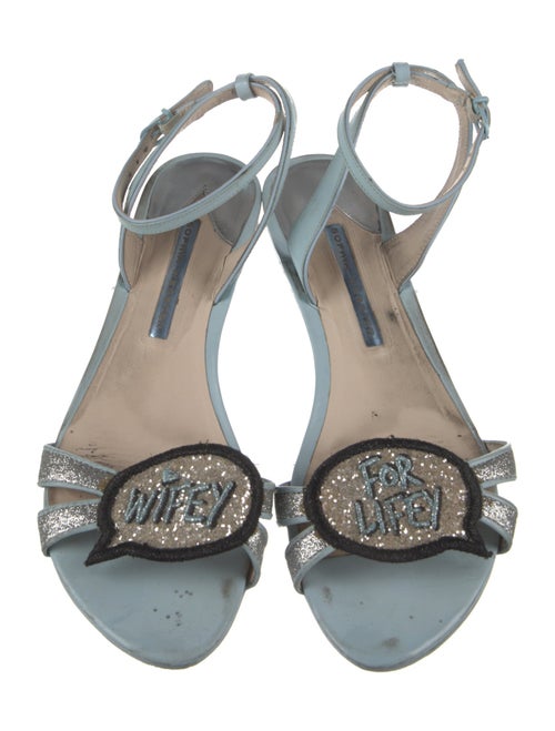 Sophia Webster Patent Leather Slingback Sandals