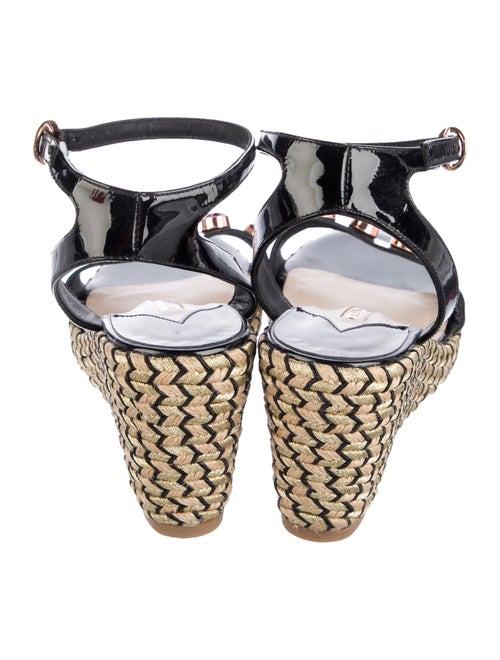 Sophia Webster Patent Leather Crystal Embellishments Espadrilles