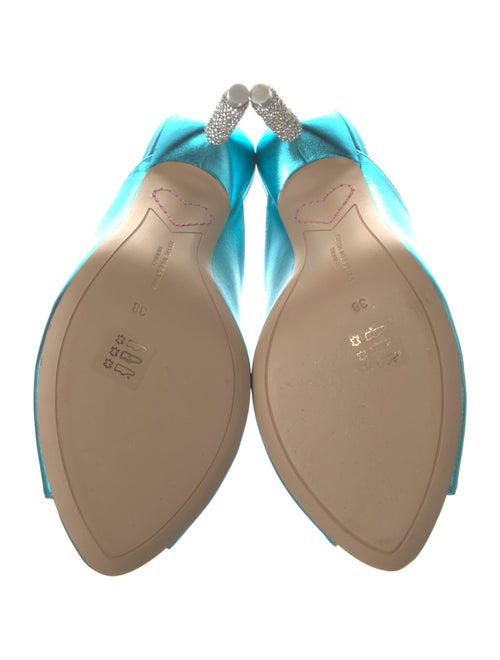 Sophia Webster Leather Crystal Embellishments Slides